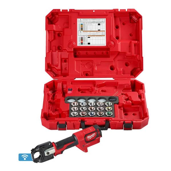 M18 18V Lithium-Ion Cordless FORCE LOGIC 600 MCM Crimper with #8-600 MCM Cu Dies