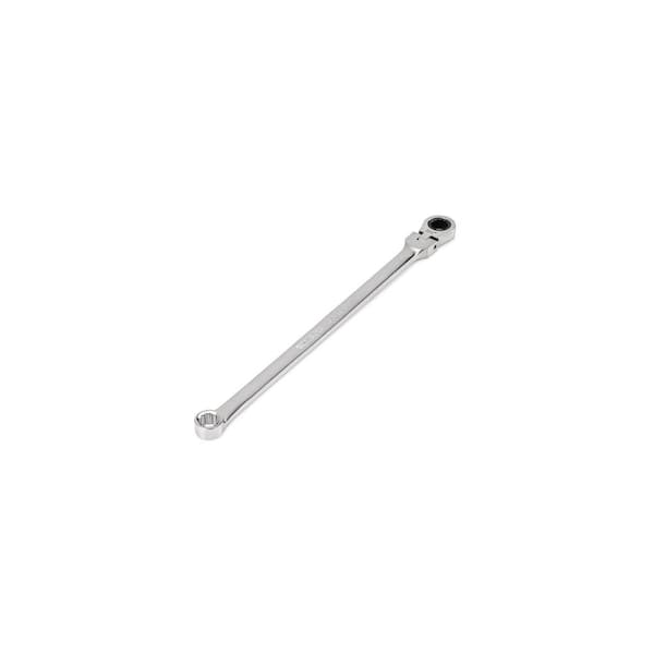 3/8 in. Long Fixed/Flex Head 12-Point Ratcheting Box End Wrench