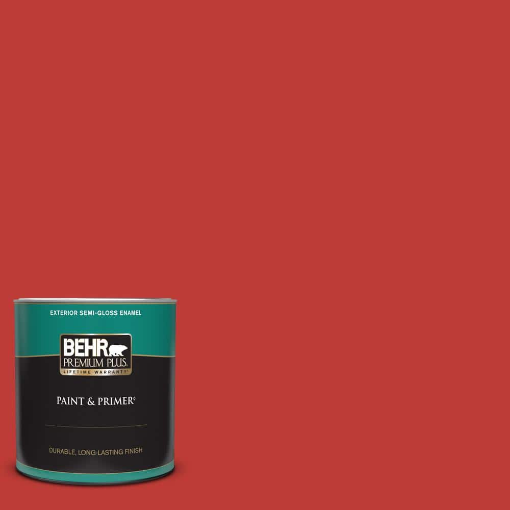 Behr Premium Plus Qt P Flirt Alert Semi Gloss Enamel Exterior Paint Primer