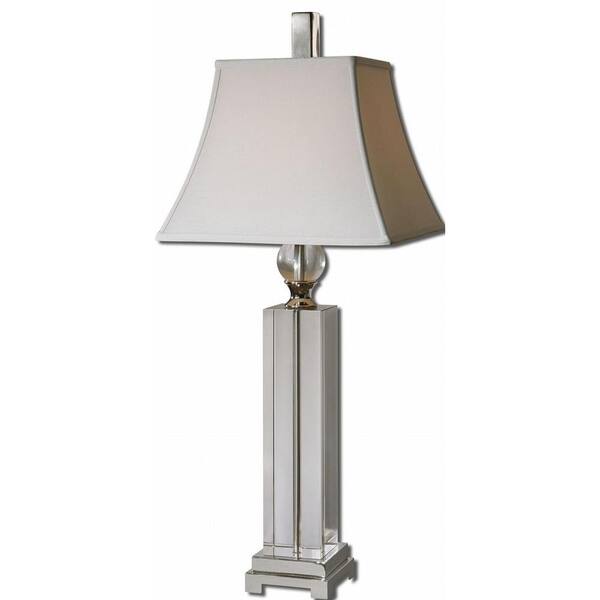 Global Direct 38 in. Clear Crystal Table Lamp