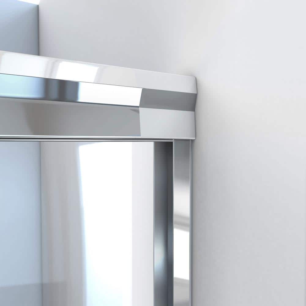Alliance Pro 60 in. Chrome Semi-Frameless Sliding Shower Door