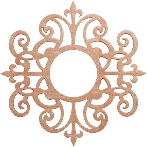Ekena Millwork 0.25 in. x 5.875 in. x 18 in. Wood Medallion Moulding