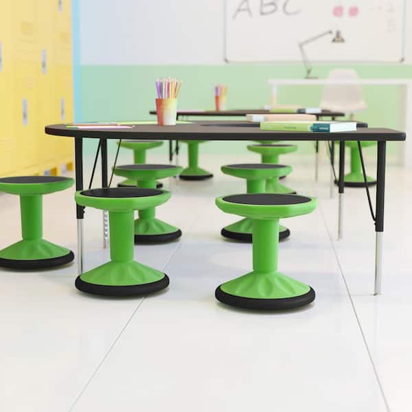 Carnegy Avenue Lucas Rubber Swivel Ergonomic Active Stool Chair in