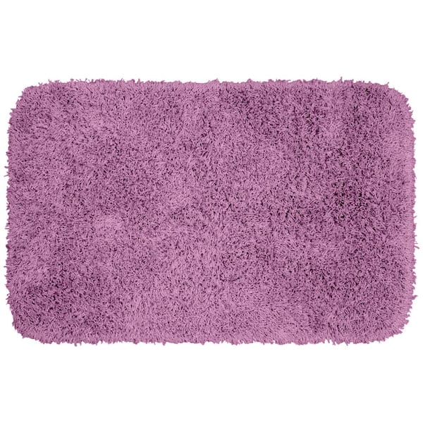 Jazz Purple 24 in. x 40 in. Washable Bathroom Accent Rug