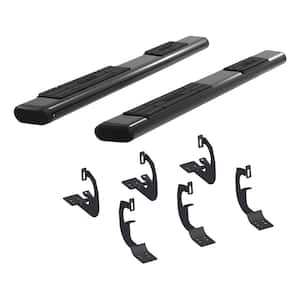 6 x 91-Inch Oval Black Aluminum Nerf Bars, Select Chevrolet Silverado, Avalanche, Suburban, Tahoe, GMC Sierra, Yukon XL
