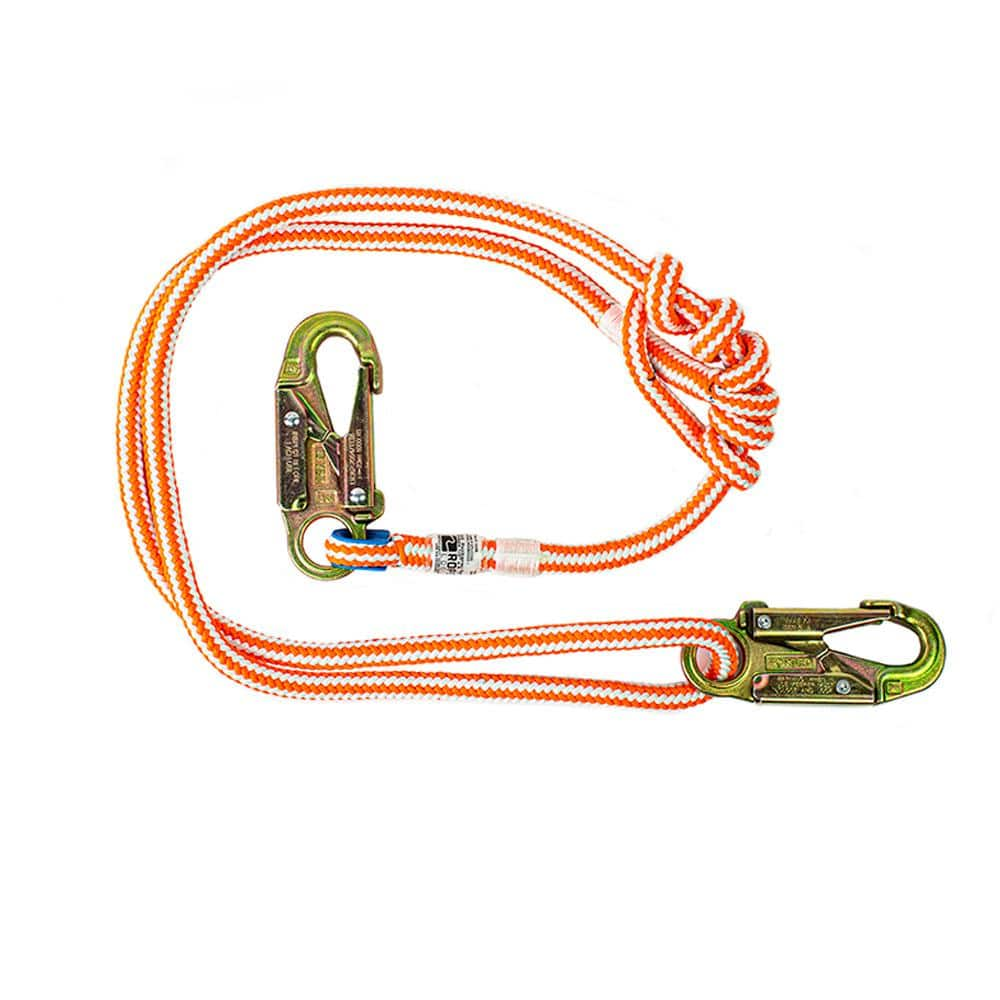 Rope Logic 1 2 In. Buckstrap Lanyard Adjustable Hi Vee Rope With Steel 