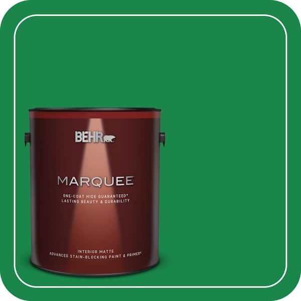BEHR MARQUEE 1 gal. #460B-6 Chlorophyll Matte Interior Paint & Primer