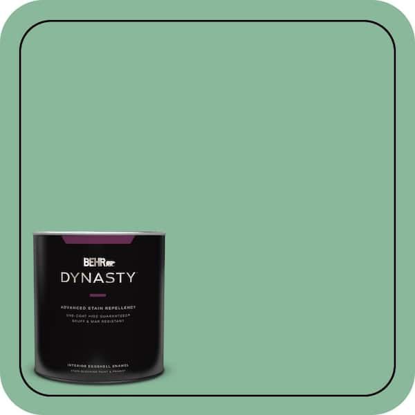 BEHR DYNASTY 1 qt. #470D-4 Garden View Eggshell Enamel Interior Stain-Blocking Paint and Primer