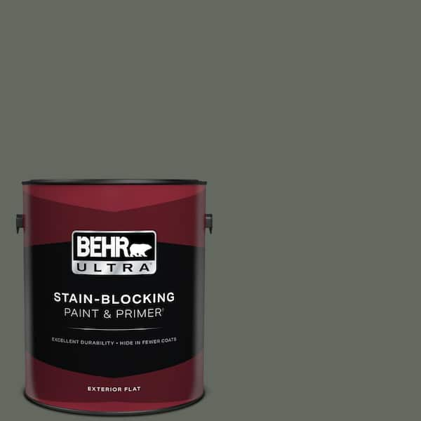 BEHR ULTRA 1 gal. #N410-6 Pinecone Hill Flat Exterior Paint & Primer