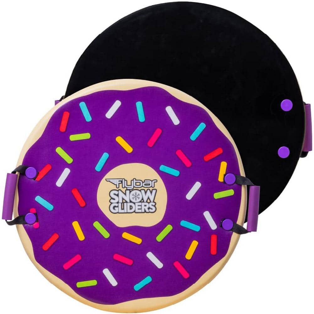 Flybar Snow Sled for Kids - Foam Saucer Disc Sled, Ages 6+, Easy Grip Handl