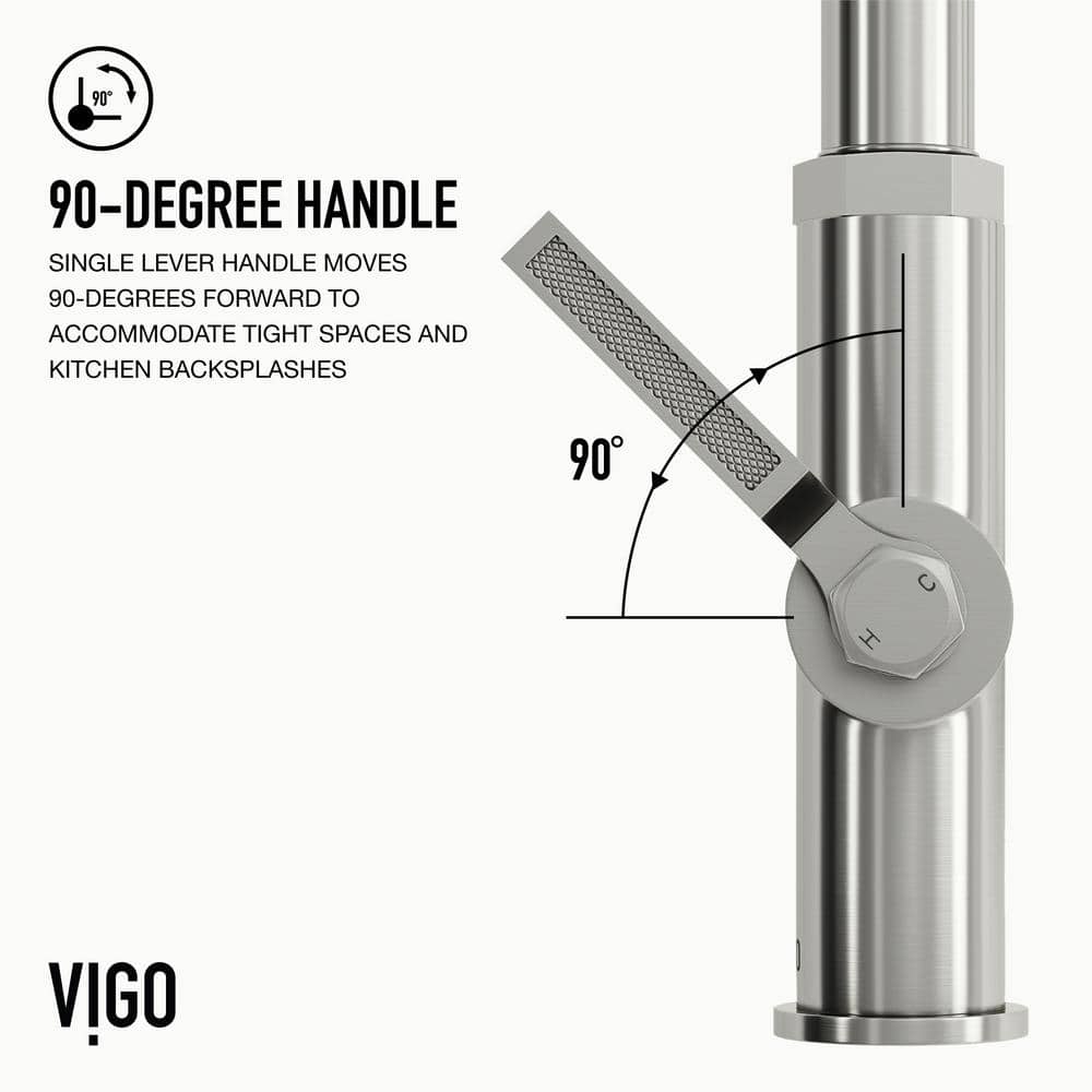 Hart 18" Stainless Steel Pull-Down Kitchen Faucet