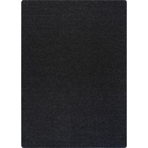 Oasis Non-Slip Dark Grey 3 ft. x 5 ft. Solid Indoor Area Rug