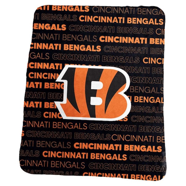 logobrands Cincinnati Bengals Multi-Colored Classic Fleece Throw