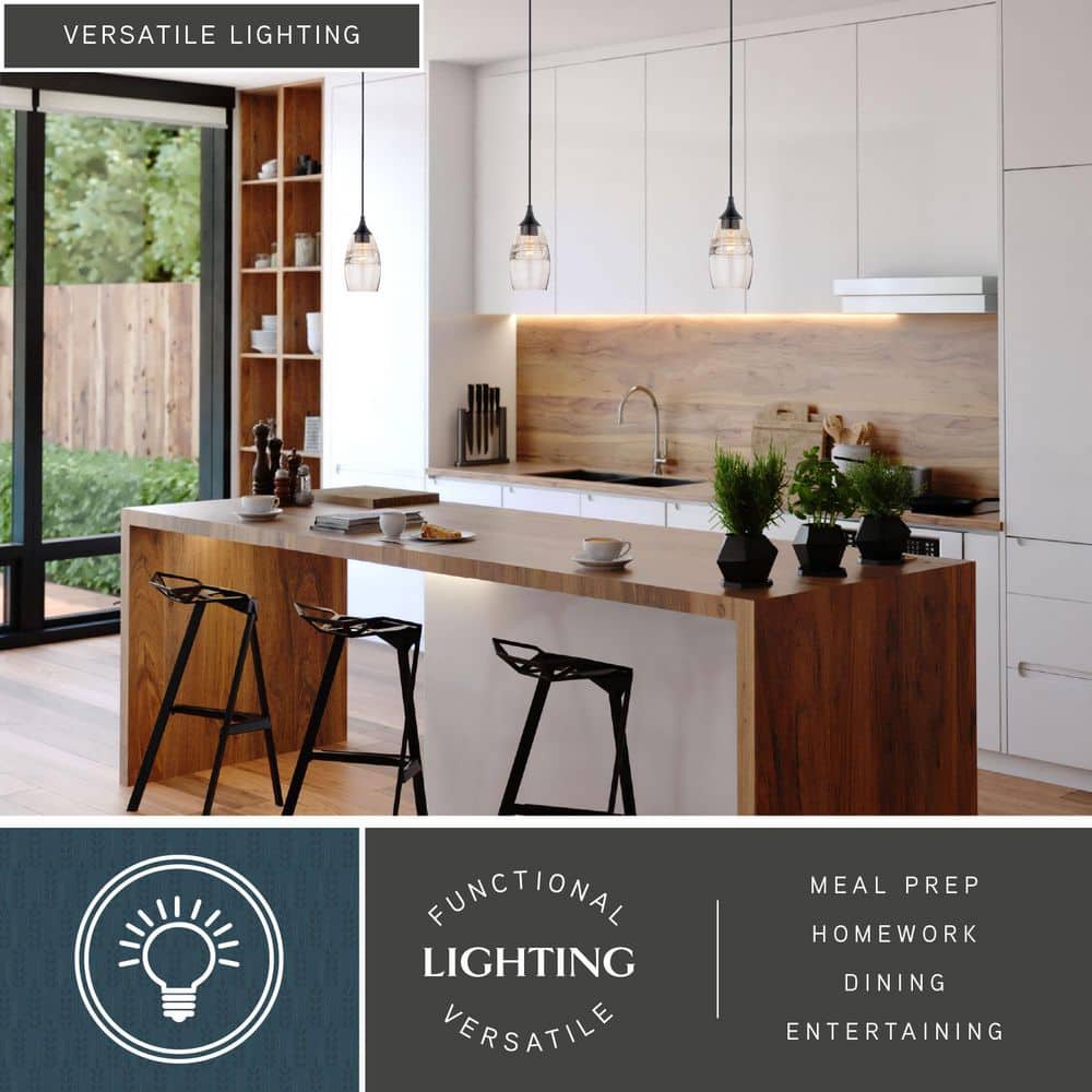 Milano Oil Rubbed Bronze Mini Pendant with Amber Glass