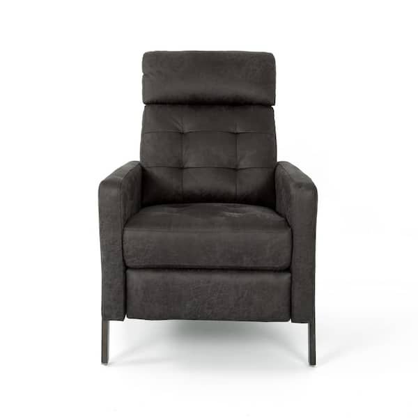 grey tufted recliner