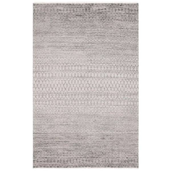Nomad 6 ft. x 9 ft. Gray/Ivory Woven Marle Area Rug