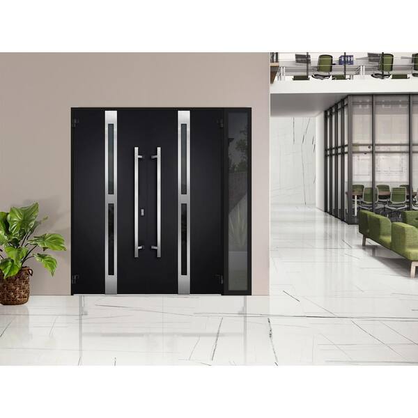 VDOMDOORS 1755 88 in. x 80 in. Left-hand/Inswing Sidelite Tinted
