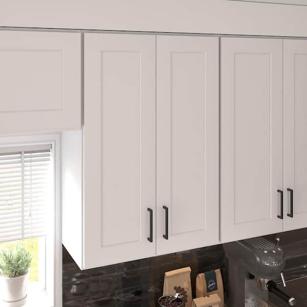 24 in. W x 12 in. D x 36 in. H Ready to Assemble Wall Kitchen Cabinet in White with 2 Door