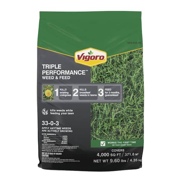 Vigoro 10 lbs. 4,000 sq. ft. Triple Performance Weed and Feed