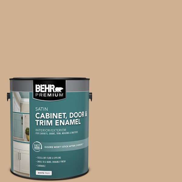 BEHR PREMIUM 1 gal. #PFC-24 Gathering Place Satin Enamel Interior/Exterior Cabinet, Door & Trim Paint