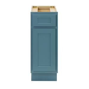 12 in. W x 21 in. D x 32.5 in. H 1-Drawer Bath Vanity Cabinet without Top in Sea Green