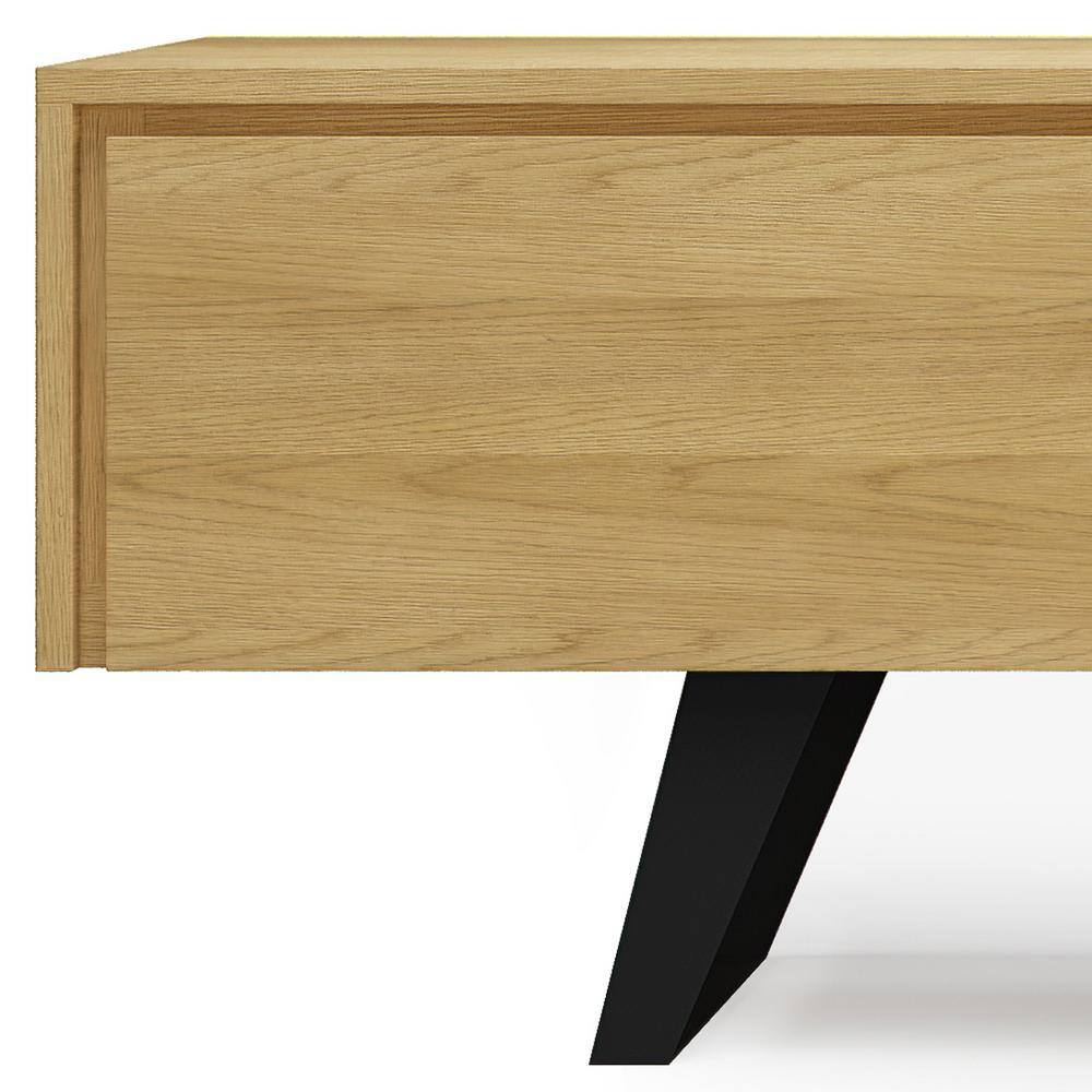 Lowry 72 inch Oak TV Media Stand with Cabinet