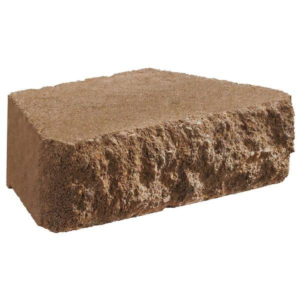 Oldcastle Carlton 3 in. x 10 in. x 6 in. Brown Buff Concrete Retaining Wall Block