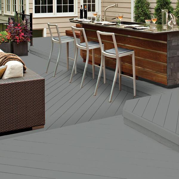 behr slate gray deck