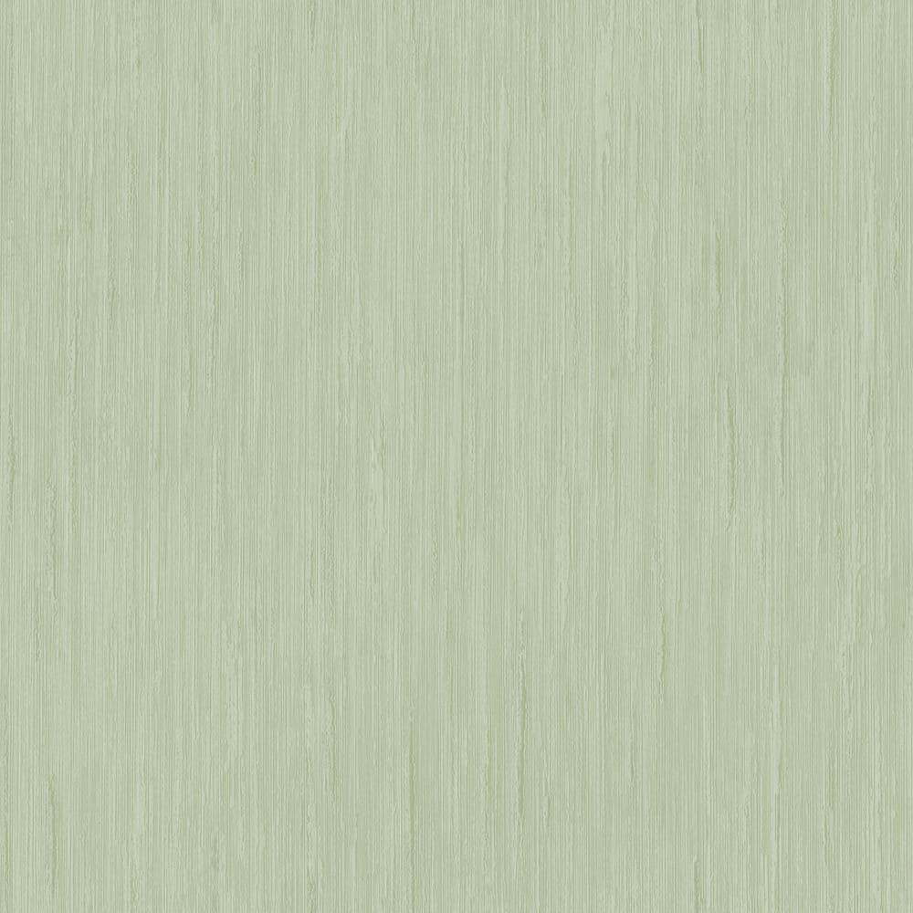Silky Plain Green Metallic Finish Vinyl on Non-woven Non-Pasted Wallpaper R