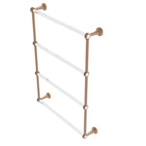 Pacific Beach 4 Tier 24 in. Ladder Towel Bar with Dotted Accents in Brushed Bronze