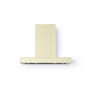 40 in. 560 CFM Wall T-Shape Mount Vent Hood with Lights in Antique White