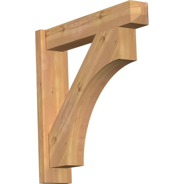 Ekena Millwork 6 in. x 26 in. x 26 in. Western Red Cedar Westlake Craftsman Smooth Outlooker