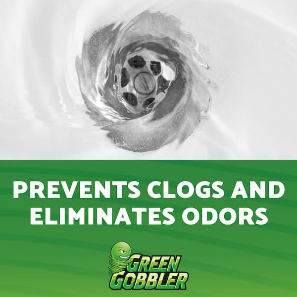  Green Gobbler Enzyme Drain Cleaner, Controls Foul Odors &  Breaks Down Grease, Paper, Fat & Oil in Sewer Lines, Septic Tanks & Grease  Traps