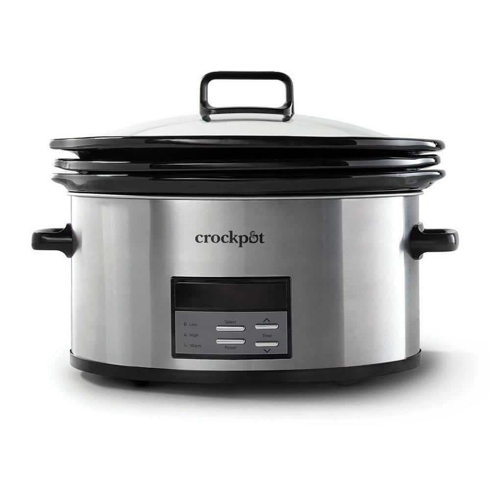 Crock-Pot 6 Qt. Choose-a-Crock Slow Cooker in Silver 985120568M - The ...
