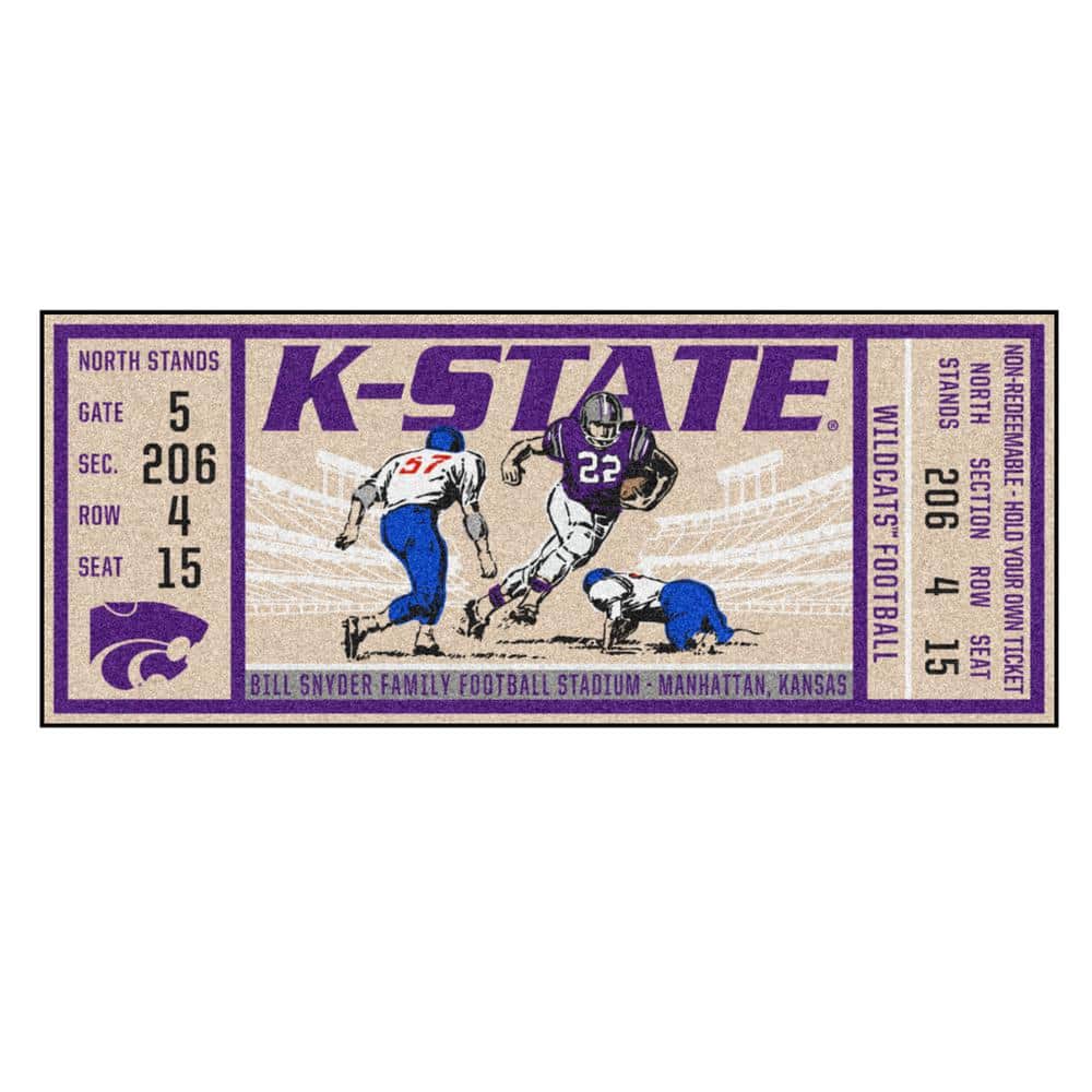 FANMATS NCAA Kansas State University 30 in. x 72 in. Indoor Ticket