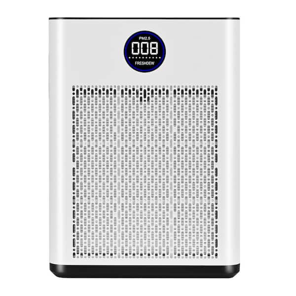 2300 sq. ft. H13 HEPA True Personal Console Air Purifier in Whites, 188 CFM, Activated Carbon Odor Purify, Ozone-Free