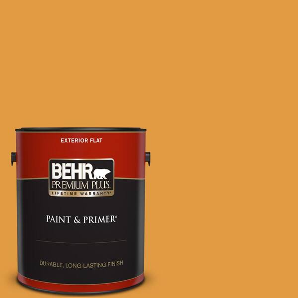 BEHR PREMIUM PLUS 1 gal. #T18-05 Life Is Good Flat Exterior Paint & Primer