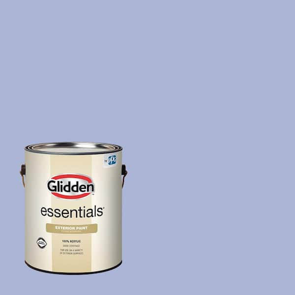 Glidden Essentials 1 gal. PPG1245-4 Lilac Sachet Semi-Gloss Exterior Paint