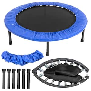 Serenelife 40 Inch Portable Highly Elastic Fitness Jumping Sports Mini  Trampoline With Adjustable Handrail, Padded Cushion, And Travel Bag, Adult  Size : Target