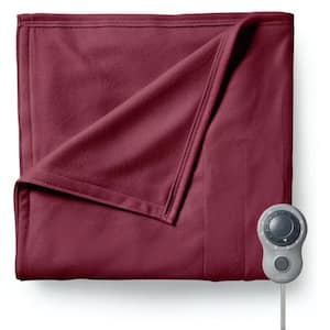 Garnet Full Size Fleece Heated Electric Blanket
