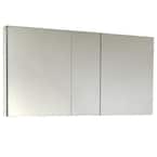 49 in. W x 26 in. H x 5 in. D Frameless Recessed or Surface-Mount 4-Shelf Bathroom Medicine Cabinet
