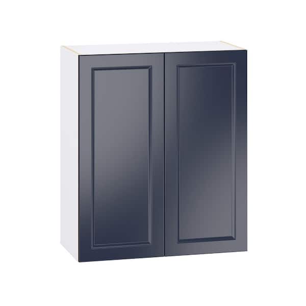 Laramie 30 in. W x 14 in. D x 35 in. H Assembled Wall Kitchen Cabinet in Painted Blue