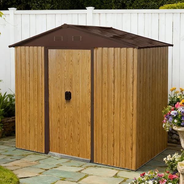 Coporesell 8 ft. x 4 ft. Metal Shed with Sliding Door (32 sq. ft. )