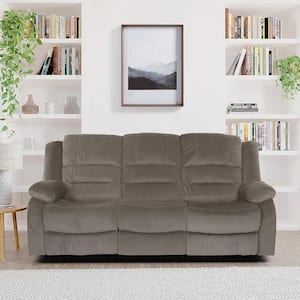 Home Elegance Camryn Gray Double Reclining Sofa