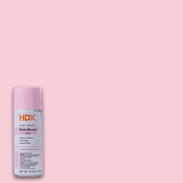 HDX 12 oz. Gloss Blush Pink Double Coverage General Spray Paint