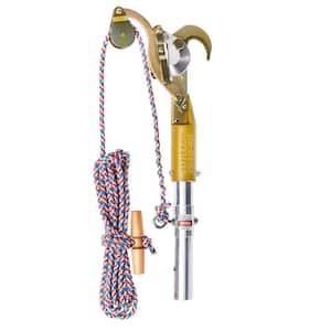 1.25 in. JA-14 Fixed Pulley Tree Pruner Kit with Premium Bumpy Rope, Red White Blue