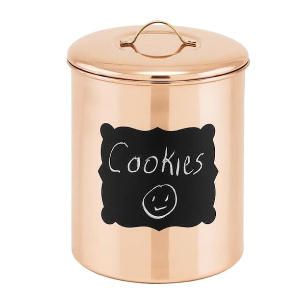 Old Dutch 4 Qt. Decor Copper Chalkboard Cookie Jar