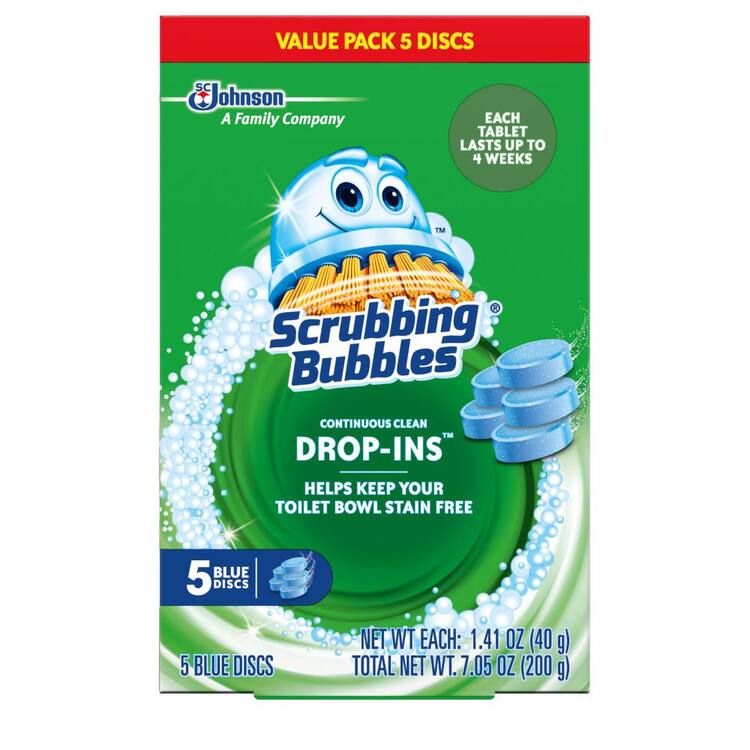 Scrubbing Bubbles Continuous Clean Toilet Bowl Cleaner Drop-Ins Discs (5-Count)
