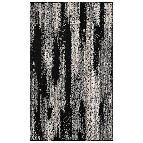 Jasper Black/Earth Tone 3 ft. x 5 ft. Abstract Area Rug