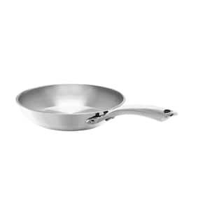 3.Clad Tri-Ply 10 in. Stainless Steel Frying Pan in Polished Stainless Steel